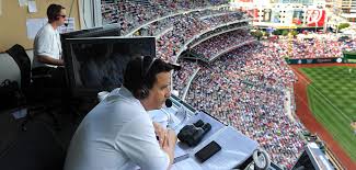 The nationals compete in major league baseball. Washington Nationals Broadcaster Charlie Slowes Brings Wfuv Training To The World Series