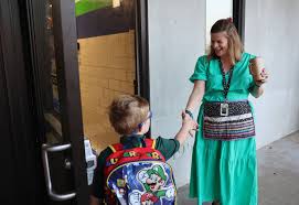 🙌 It has been a great first day of school! We saw lots of happy faces this  morning when students were reunited 🥰 with teachers and staff at their  schools. We're thrilled