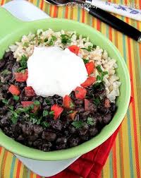 Slow Cooker Cuban Black Bean And Rice Bowls Rezept All Things Food Cuban Black Beans Black Beans Rice Und Crockpot Recipes