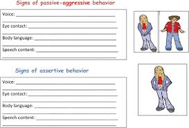 Students discover their communication style, then practice using assertive communication, which is the most effective of the different. Worksheet To Collect Signs Of Passive Aggressive And Assertive Behavior Download Scientific Diagram