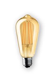 wiva led edsion st64 antique e27 dimbaar led led lamp lampen