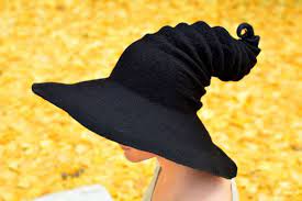 Wide Brim Witch Hat Wizard Hat Fantasy Hat By Handicraftkate Witch Hat Diy Wizard Costume Witch Hat