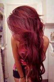 rood haar weinrotes haar haarfarben charts frisuren langhaar
