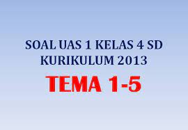 Latihan Soal Uas 1 Penilaian Akhir Semester Kelas 4 Tema 1 2 3 4 5 K13