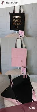Victoria S Secret Love Made Me Do It Tote Bag In 2020 Victoria Secret Tote Bag Bags