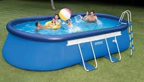 Intex Oval Frame Pool Set 20 Feet By 12 Feet By 48 Inch Discontinued By Manufacturer Intex Http Www Amazon Com Dp B00a Easy Set Pools Intex Swimming Pools