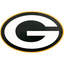These football team logos are in black and white. Applied Icon Nfl Green Bay Packers Outdoor Logo Graphic Large Nfop1203 The Home Depot