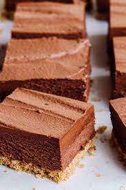 No Bake Chocolate Mousse Bars Recipe Recipe Desserts Baking Easy Desserts