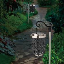 Fully charged, this lantern lasts up to eight hours—a generous amount of time to spend outside with good company. Shepard S Hook Damask Solar Landscape Lights Pack Of 2 Costco Uk