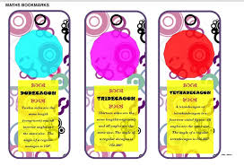 Regular Polygons Themed Bookmarks Available To Download For Free At Http Www Tes Co Uk Teaching Resource Maths Bookmarks Regular Polygons 6269066