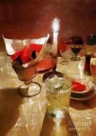 I know drinks after dinner.but i've never heard of premeal intoxication. Drinks Before Dinner Painting By Rc Dewinter