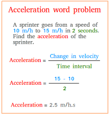Acceleration Word Problems Word Problems Words Introduction To Physics