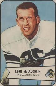 1954 BOWMAN FOOTBALL #56 LEON MCLAUGHLIN NM SHARP *** FREE SHIPPING ***