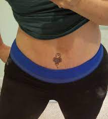My Replacement For My Belly Button I Lost After Surgery I Hope I Dont Regret It Some Day Belly Button Tattoos Hip Piercings Hip Dermal Piercing