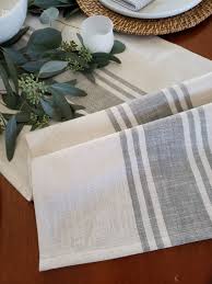 Farmhouse Table Runner White Gray Striped Runner Easter In 2020 Rustic Table Runners Farmhouse Table Runners Modern Table Runners