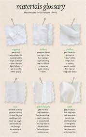 Get Familiar With Fabrics Diy Wedding Dress Fashion Vocabulary Perfect Wedding Dress