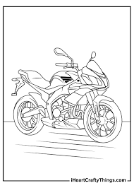 Teach your child how to identify colors and numbers and stay within the lines. Printable Motorcycle Coloring Pages Updated 2021