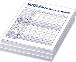 Kniffelblock zum ausdrucken din a4 : Wurfelspiel Gewinnblatt Block Din A6 3 X 85 Blatt Eur 6 80 Picclick De