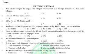 Check spelling or type a new query. Soal Ulangan Harian Kelas 5 Sd Tema 2 Subtema 1 Kurikulum 2013 File Guru Now