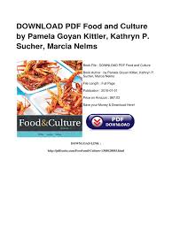 Food and Culture 7th Edition by Pamela G