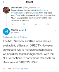 Guess i'm paying my parents $40 bucks for the season to add redzone and use it with watch nfl network+redzone through nfl app. It Appears Nfl Network Will Not Magically Pop Up This Year Directvnow