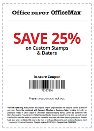 Office Depot Office Max Coupons Promo Codes September 2020 Custom Stamps Coupons Store Coupons