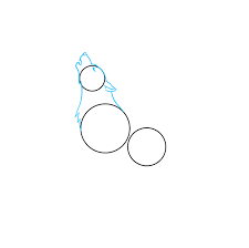 This is a simplified cartoon version of a wolf howling. How To Draw A Wolf Howling Really Easy Drawing Tutorial