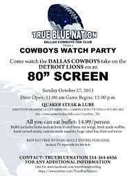 Truebluenation Whiteout Watch Party Watch Party Cowboys Watch Dallas Cowboys Fans