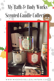 All natural coconut and beeswax blended wax. My Bath Body Works Scented Candle Collection Mademoiselle O Lantern