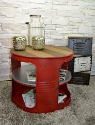 Couchtisch oval couchtisch quadratisch couchtisch design sitzgelegenheiten hocker sitzen dänischer moderner ovaler couchtisch moderner holz couchtisch aufgearbeitetes metall. Couchtisch Beistelltisch Rot Lv5028 Metall Olfass Real De