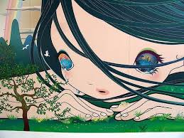 Chino Aoshima The Surprise In Aoshima S Work Is That All Characters Eyes Japanese Pop Art Art Japanese Art