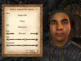 Oblivion:character Creation - The Unofficial Elder Scrolls Pages (Uesp)