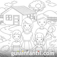 Solemos ver imágenes de de familias felices por todos los medios. Dibujos Para Colorear Derecho De Los Ninos A Tener Una Vivienda