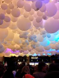 Pin By Brittany Sipe On Dresses And More Serious Ideas Balloon Ceiling Balloon Ceiling Decorations Futuristic Party