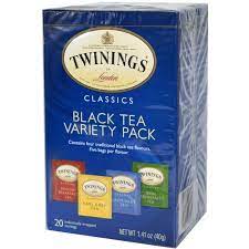 Twinings Black Tea Variety Pack 20 Tea Bags 1 41 Oz 40 G Tea Varieties Twinings Organic Black Tea