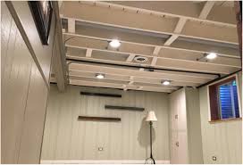 We are going to drywall the walls but leave the ceiling unfinished. Diy Painted Basement Ceiling Project First Thyme Mom