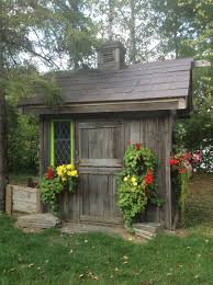 Garden Shed With A Shed Wide Enough And With A Wide Middle Door On The Side I Could Drive In Turn And Park Cottage Garden Sheds Rustic Shed Backyard Sheds