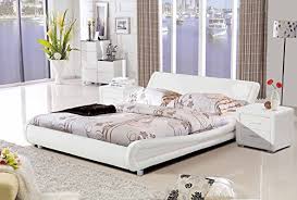 With plenty of types and designs to choose from, double bed frames are a good value option without sacrificing on comfort or style. Madrid Modern Italian Designer Faux Leather Curved Low Bed Frame Black White Or Black White Double Or King Size By Sleep Design Search Furniture