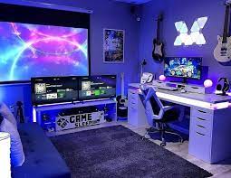 Pin By Razer On Damion S Mancave Video Game Room Design Small Game Rooms Game Room Basement
