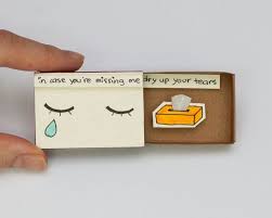 A customized wall print for his new place, a new set of beer mugs, or monogrammed golf balls are just some farewell gift ideas we have that will keep the memory of what you shared alive. Cute Missing You Card Farewell Card Goodbye Card Romantic Matchbox Message Box In Case You Are Missing Me Matchbox Crafts Miss You Cards Birthday Cards Diy