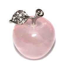 Rose quartz comes in many, many beautiful shades of pink from many locations around the world. Rose Quartz Crystal Apple 3 5cm