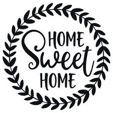 Home Sweet Home Wreath Desenler Cerceve Baski