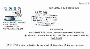 À l'assurance maladie, aux allocations familiales, Onep Gabon Photos Facebook