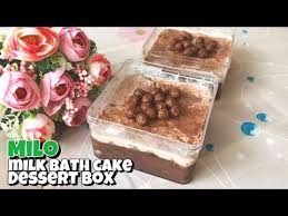 It is a nourishing emulsion enriched with rice proteins and natural oils. Milo Milk Bath Cake Dessert Box Milo Tres Leches Cake Youtube