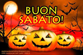 Cdb Cartoline Per Tutti I Gusti Cartolina Buon Sabato Per I Giorni Di Hallo Buon Halloween Halloween Cartoline