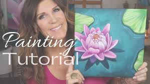 You Can Paint This! EASY Beginner Acrylic Pink Lotus Water Lily