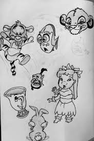 Disney Drawing Drawings Easy Beautiful Black Pencile Pen Easy Drawings Disney Drawings Easy Drawings For Kids