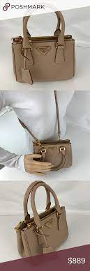 New Prada Saffiano Lux Mini Cammeo Leather Tote Leather Tote Leather Handbag Selling