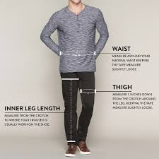 Size Guide To Tarocash Mens Clothing