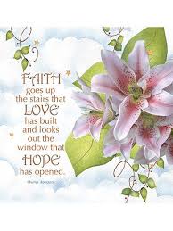 Lily Faith Love Hope Panel 10 X 10 Flower Words Faith Flower Quotes